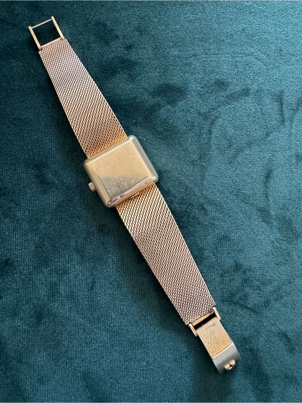 Vintage Omega De Ville Vintage Square Gold Tone Watch - Solid Gold